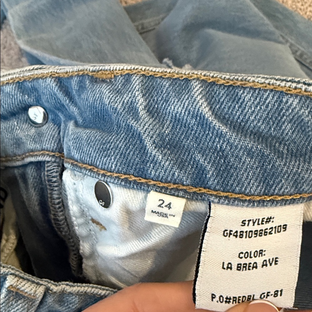 GRLFRND Austen High Rise Jeans La Brea Ave Denim Size 24 - Picture 12 of 13